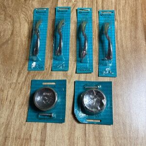 Amerock Vintage New Old Stock T-554 Knobs & T-444 Pulls Lot Of 6 Pieces
